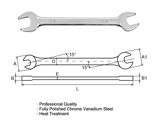 DOUBLE OPEN END WRENCH(SAE)