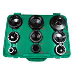 9 PCS SPECIAL SOCKET SET WITH INSIDE TEETH FOR LOCKNUTS