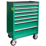 7-DRAWER TOOL TROLLEY W/KNOCKABLE WORKING TABLE