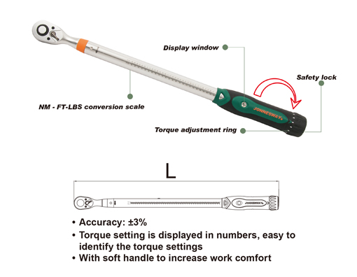 T21 MICROMETER TORQUE WRENCH_FT-LBS