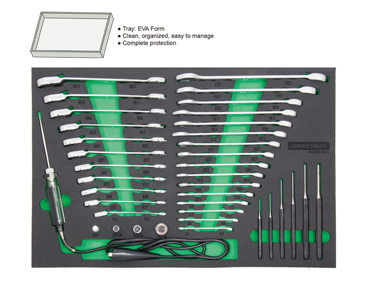 38PCS PIN PUNCH AND WRENCH SET