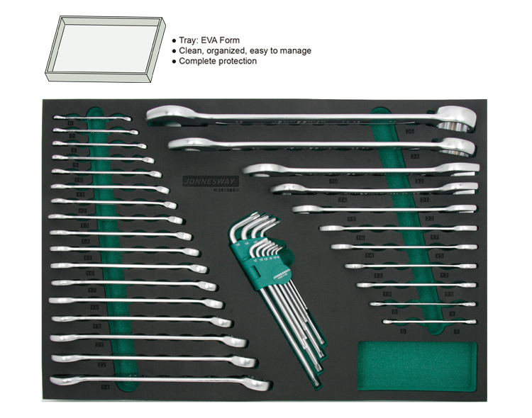 38PCS COMBINATION AND OPEN END WRENCH SET