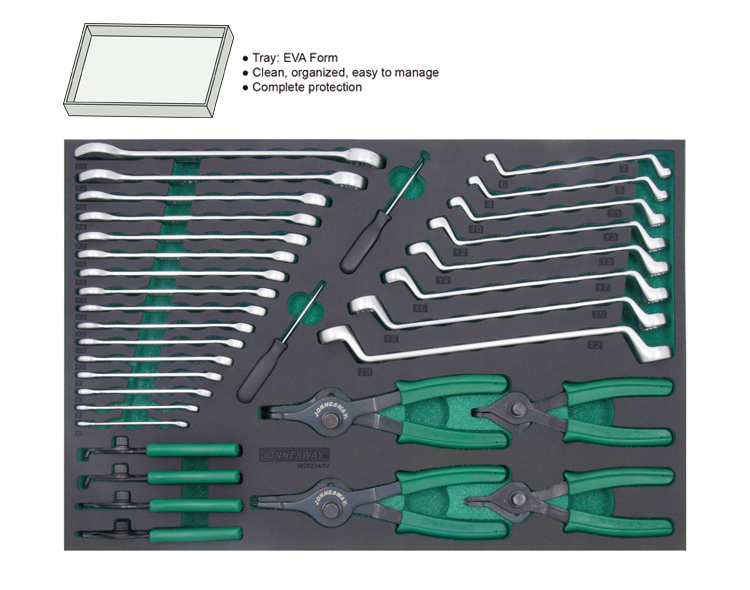34PCS PLIERS AND WRENCH SET